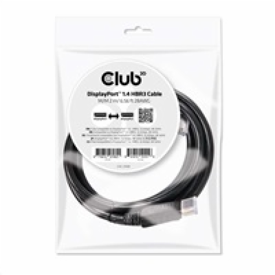 Club3D Certifikovaný Kabel DisplayPort 1.4 HBR3 8K60Hz (M...