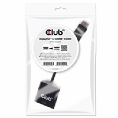 Club3D Adaptér aktivní DisplayPort 1.2 na HDMI 2.0 4K60Hz...