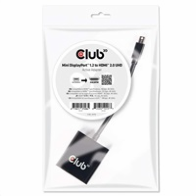 Club3D Adaptér aktivní mini DisplayPort 1.2 na HDMI 2.0 4...