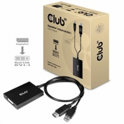 Club3D Adaptér aktivní DisplayPort na Dual Link DVI-D, US...