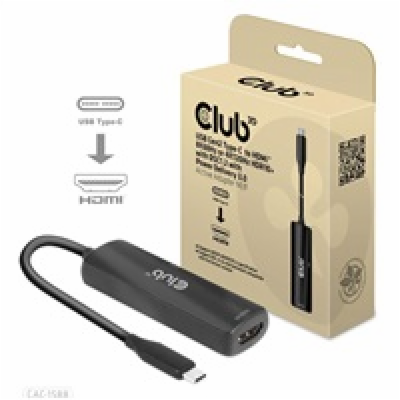 Club3D Adaptér USB-C na HDMI 8K60Hz/4K120Hz, Active Adapt...