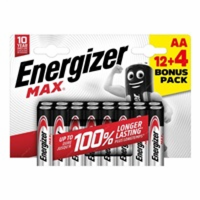 Energizer Alkaline Power - Tužka AA 12+4 zdarma