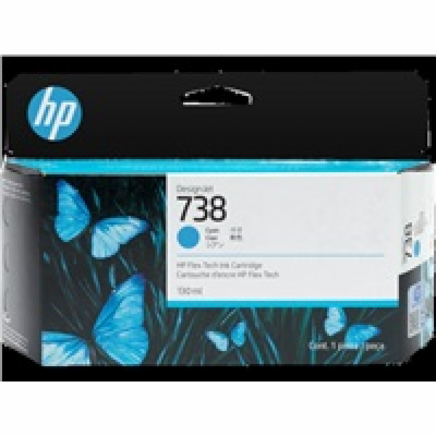 HP 738 130-ml Cyan DesignJet Ink Cartridge