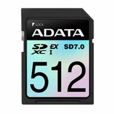 ADATA SDXC karta 512GB Express, PCIe Gen3, UHS-I, C10, V3...