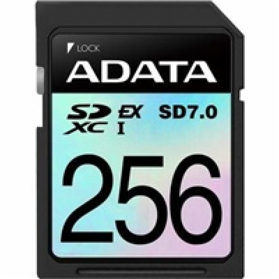 ADATA SDXC karta 256GB Express, PCIe Gen3, UHS-I, C10, V3...