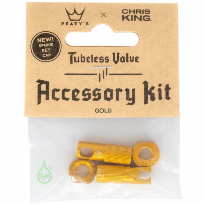 PEATY S X CHRIS KING (MK2) GOLD TUBELESS VALVES ACCESSORY...