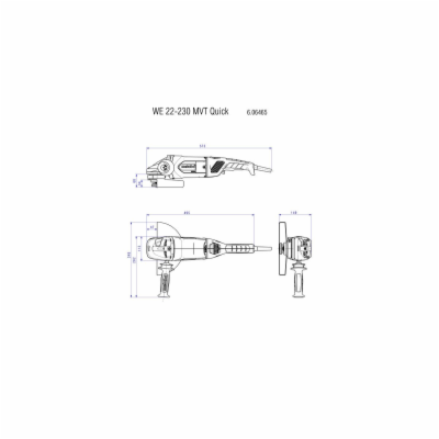 Metabo WE 22-230 MVT Úhlová bruska