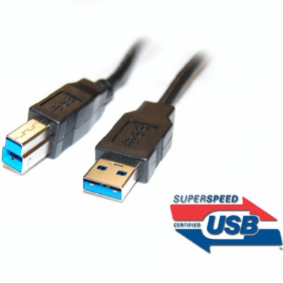 Kabel USB 3.0 Super-speed 5Gbps A-B  9pin 1m