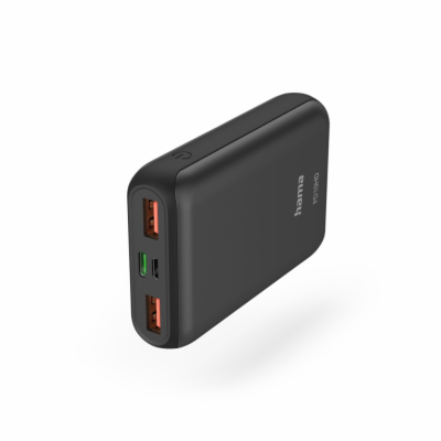 Hama PD10-HD powerbank, 10000 mAh, 3 výstupy: 1x USB-C, 2...