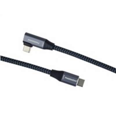 USB-C zahnutý kabel ( USB 3.2 GEN 2x2, 5A, 100W, 20Gbit/s...