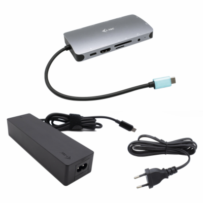 i-tec USB-C Metal Nano Dock HDMI/VGA with LAN, Power Deli...