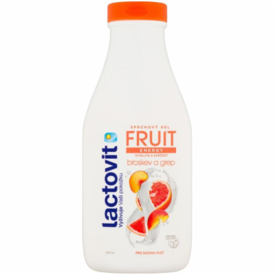 Lactovit FRUIT Broskev a grep Sprchový gel energetický 500ml