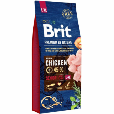 Brit Premium by Nature Senior L+XL 15kg granule pro psy