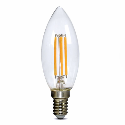 Solight LED žárovka retro, svíčka 4W, E14, 3000K, 360°, 4...