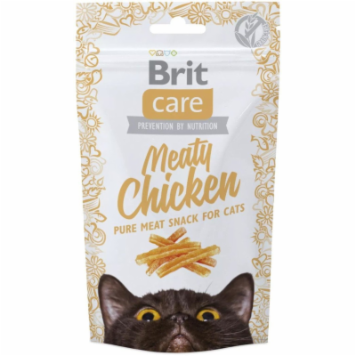 Brit Care Cat Snack Meaty Chicken 50g (EU) pamlsky pro kočky