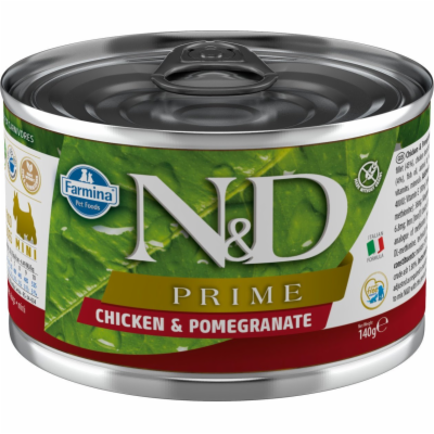 N&D PRIME DOG Adult Chicken & Pomegranate Mini 140g konze...