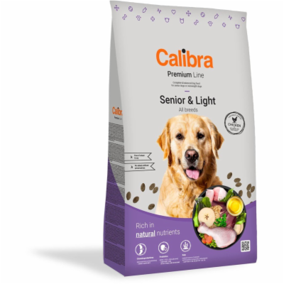 Calibra Dog Premium Line Senior&Light 3kg granule pro psy