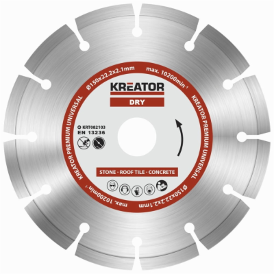 Kreator KRT082103 - Diamantový kotouč segmentový 150mm PR...