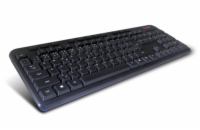 C-Tech KB-102M-U-BL CZ/SK USB slim black multimediální