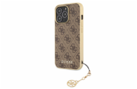 Guess 4G Charms Zadní Kryt pro iPhone 13 Pro Brown