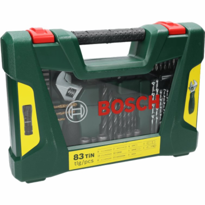 Bosch 83dílná sada vrtáků a bitů V-Line TiN s LED kapesní...