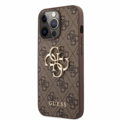 Guess PU 4G Metal Logo Zadní Kryt pro iPhone 13 Pro Max B...