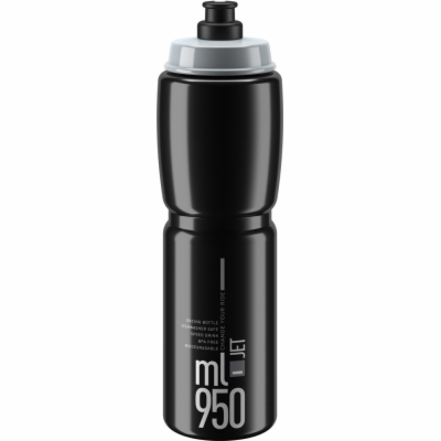 Lahev Elite  Jet 950ml, černá/šedé logo