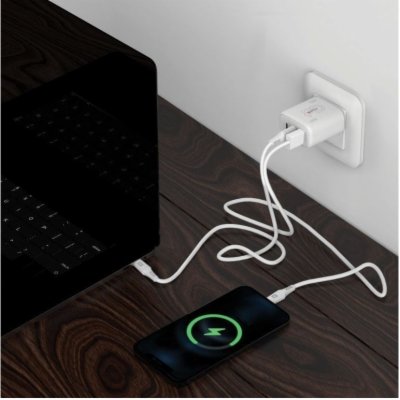 SKROSS USB A+C nabíjecí adaptér Power charger 65W GaN EU,...