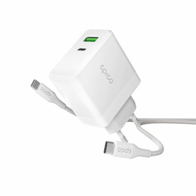 Epico 65W GaN Charger Bundle with 2m USB-C cable - bílá