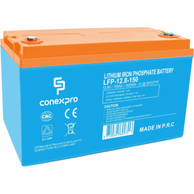 Conexpro baterie LiFePO4, 12.8V, 150Ah, Smart BMS, Bluetooth