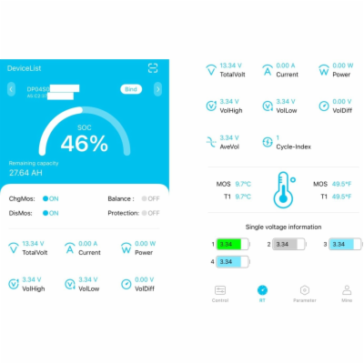 Conexpro baterie LiFePO4, 12.8V, 70Ah, Smart BMS, Bluetooth