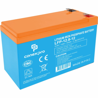 Conexpro baterie LiFePO4, 12.8V, 12Ah, Smart BMS