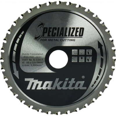 Makita kotouč pilový ocel SPECIALIZED 185x1.9x30mm 36Z (B...