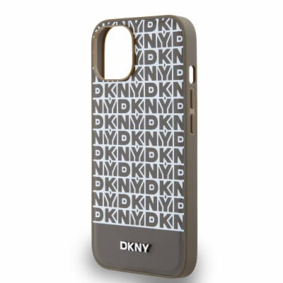 DKNY PU Leather Repeat Pattern Bottom Stripe MagSafe Zadn...