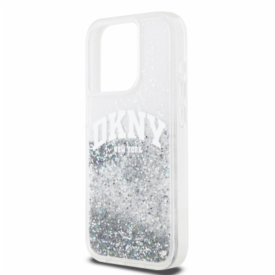 DKNY Liquid Glitter Arch Logo Zadní Kryt pro iPhone 14 Pr...