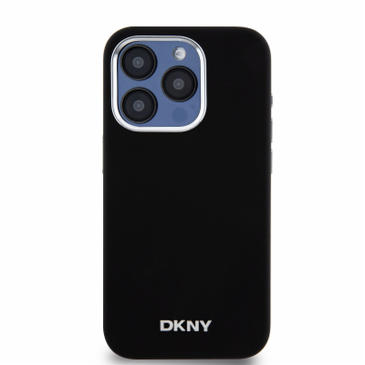 DKNY Liquid Silicone Silver Metal Logo Magsafe Zadní Kryt...