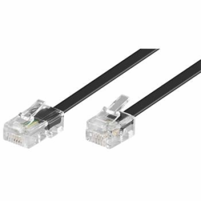 PremiumCord Kabel telefonní rovný 8P4C plug - 6P4C plug 3...