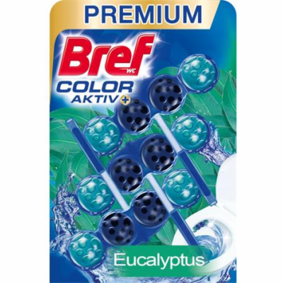 Bref WC blok Color Aktiv Eucalyptus 3x50g