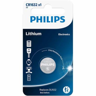 PHILIPS CR1632/00B Minicells Baterie, Lithium 