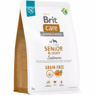 Brit Care Dog Grain-free Senior & Light, 3kg granule pro psy