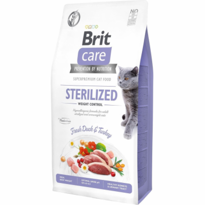 Brit Care Cat Grain-Free Sterilized Weight Control, 7kg g...