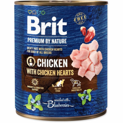 Brit Premium by Nature Chicken with Hearts 800g konzerva ...