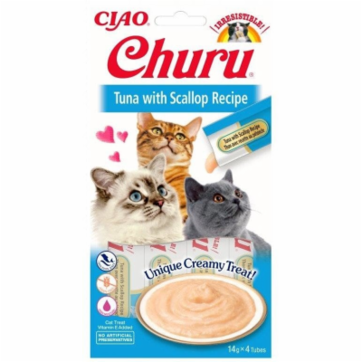 Churu Cat Tuna with Scallop 4x14g