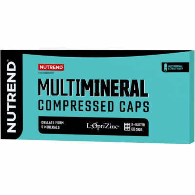 Nutrend MULTIMINERAL COMPRESSED CAPS, 60 kapslí