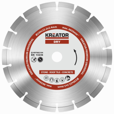 Kreator KRT082104 - Diamantový kotouč segmentový 230mm PR...