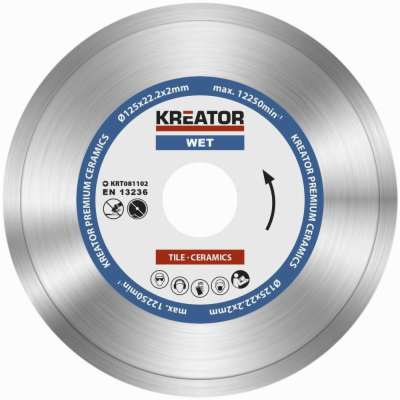 Kreator KRT081102 - Diamantový kotouč celoobvodový 125mm ...