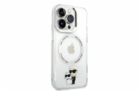 Karl Lagerfeld IML Karl and Choupette NFT MagSafe Zadní Kryt pro iPhone 14 Pro Transparent