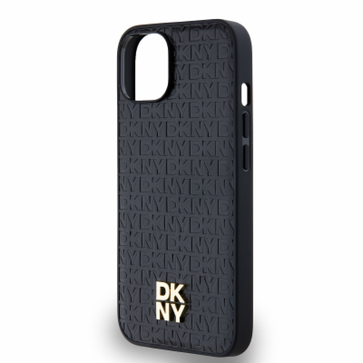 DKNY PU Leather Repeat Pattern Stack Logo Magsafe Zadní K...