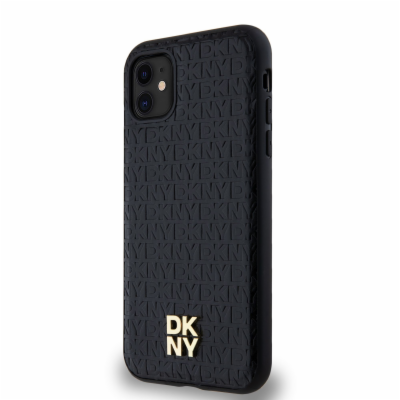 DKNY PU Leather Repeat Pattern Stack Logo Magsafe Zadní K...