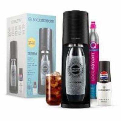 Sodastream Sada výrobníku TERRA Black Pepsi Zero Megapack